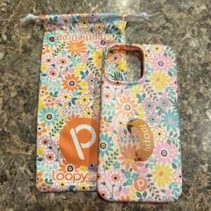 Loopy Case Orange and Pink Floral Phone Case